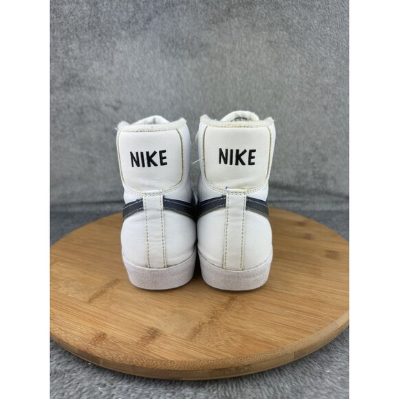 Nike Boys Blazer Mid Next Nature FD0690-100  White Street Leather Sneakers 5.5Y - Picture 4 of 8